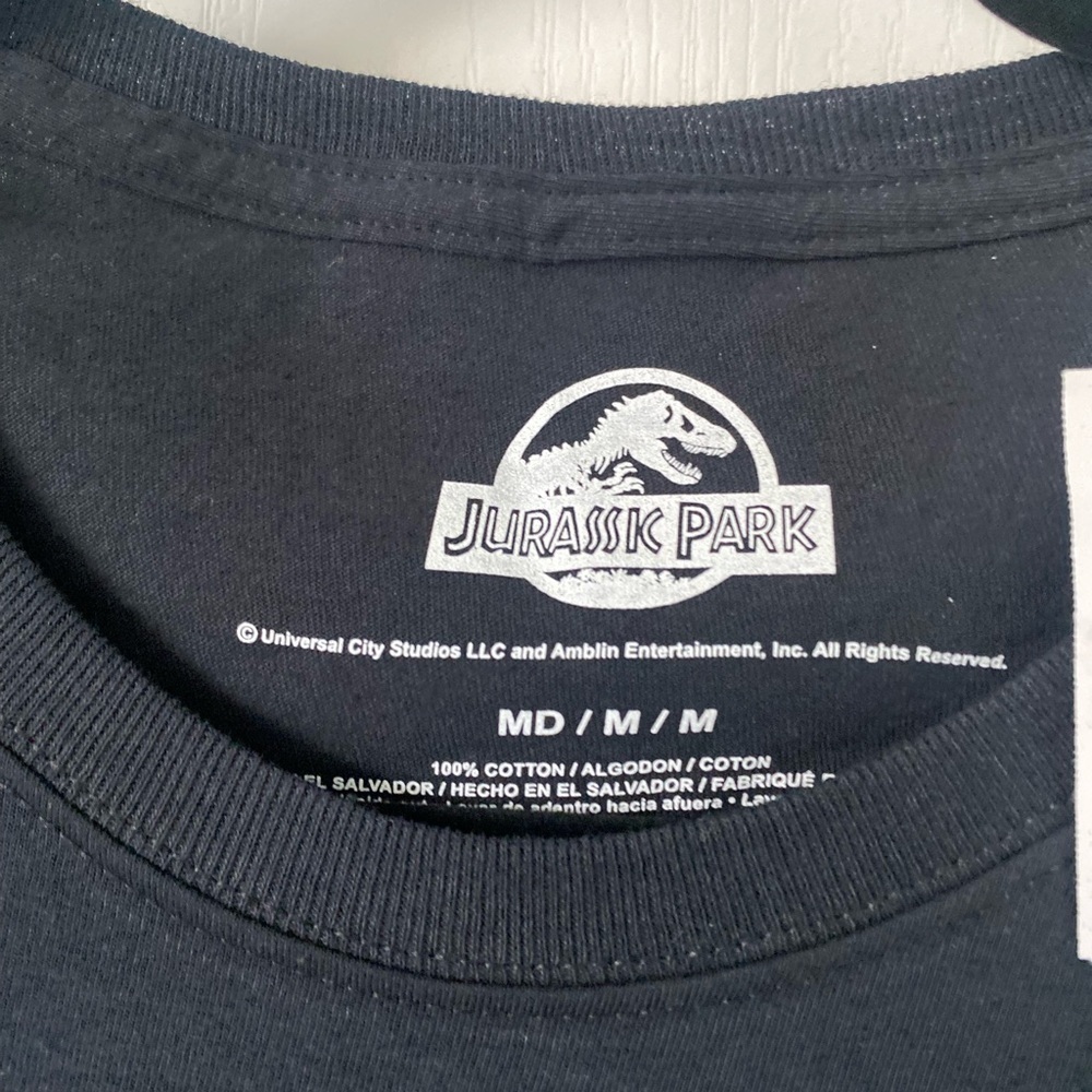 Jurassic park logo T-shirt size-Medium - Picture 3 of 4